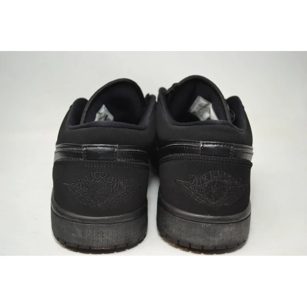 Air Jordan 1 Low Shoes Mens Size 10 Black Triple Black 553558-025 Nike‎ Sneakers